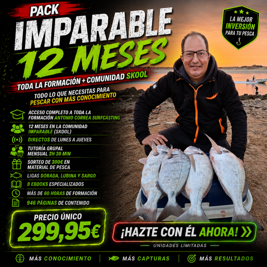 Pack Maestro del Surfcasting (Formación + 1 año Comunidad)